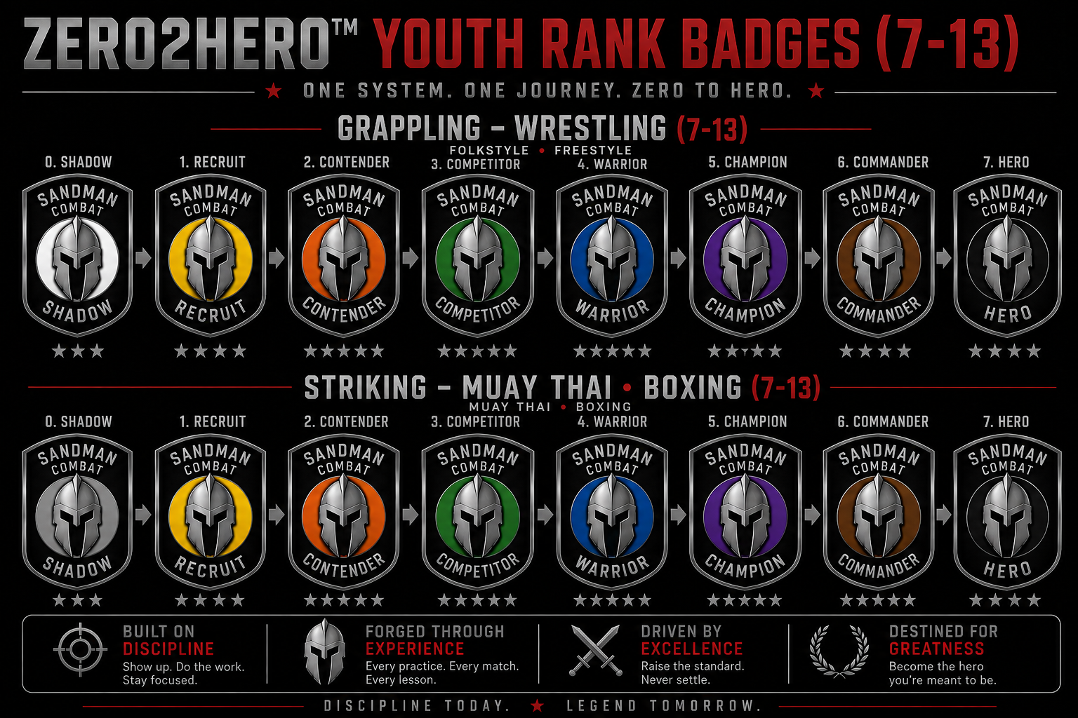 Zero2Hero rank badges